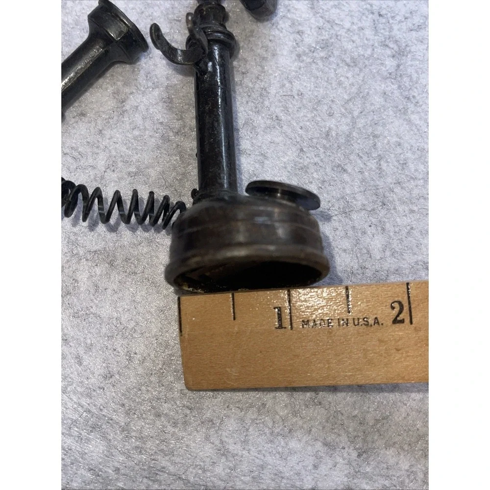 VTG Miniature Diecast Metal Candlestick Telephone Pencil Sharpener Schoolgirl